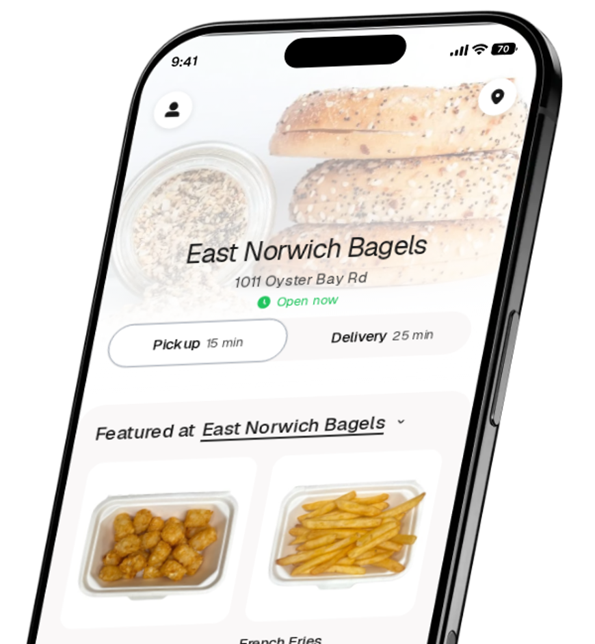 East Norwich Bagels app preview
